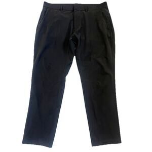 Fabletics Chino Pants Mens 38x30* Black Five Pockets Stretch Performance Golf